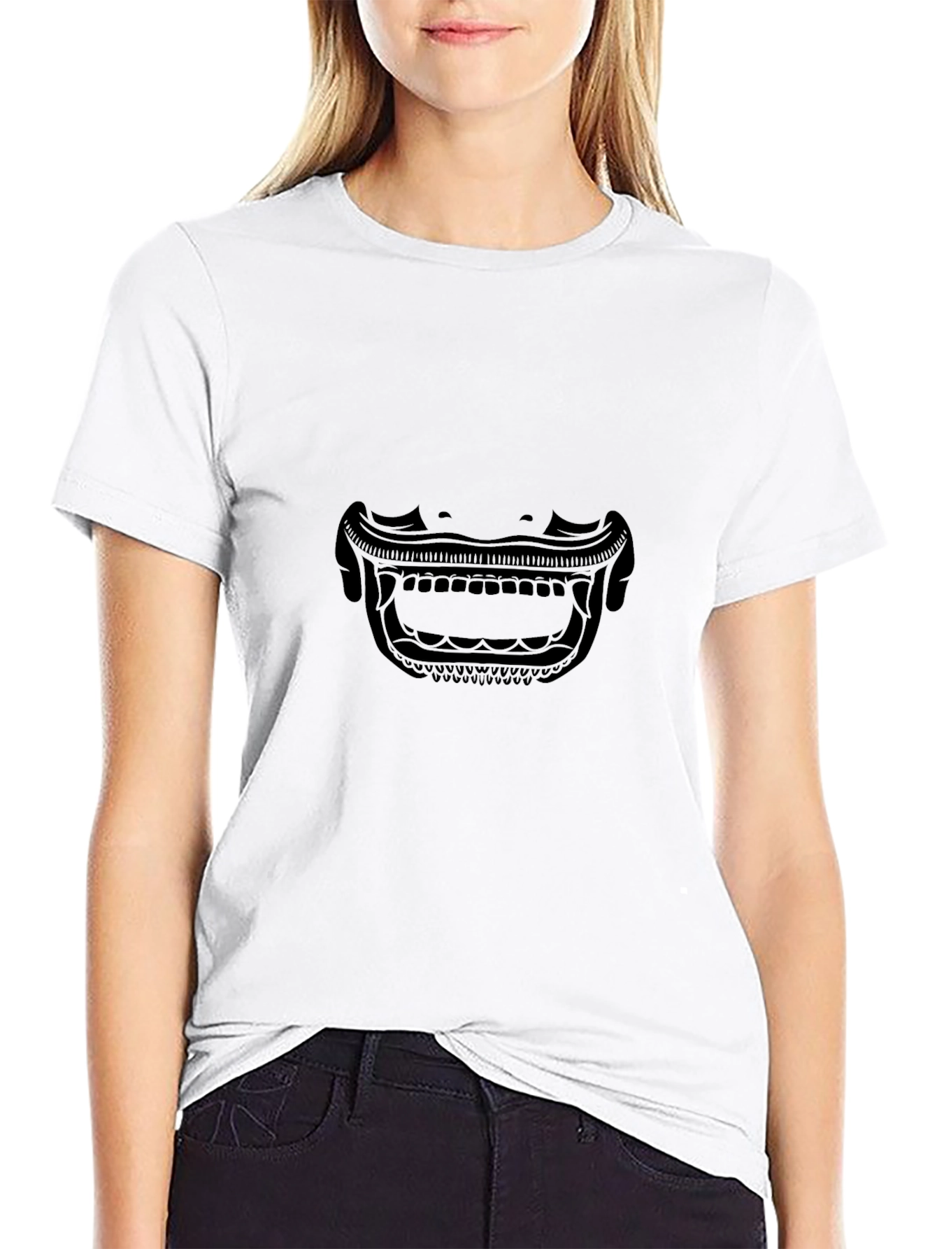 Samurai Mask Graphic Tee - Mens Black T-Shirt