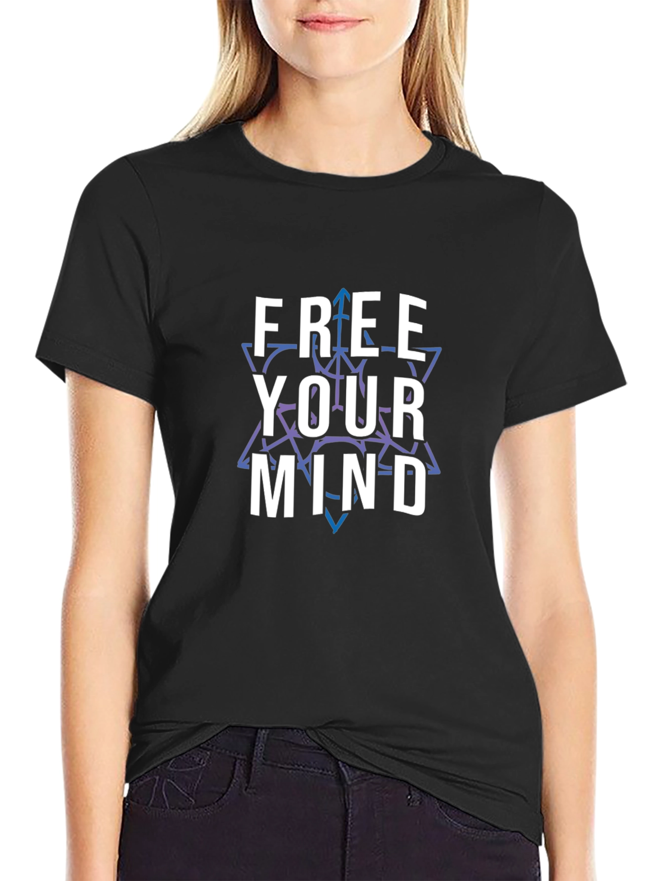 Free Your Mind Graphic Tee - Stylish Black T-Shirt