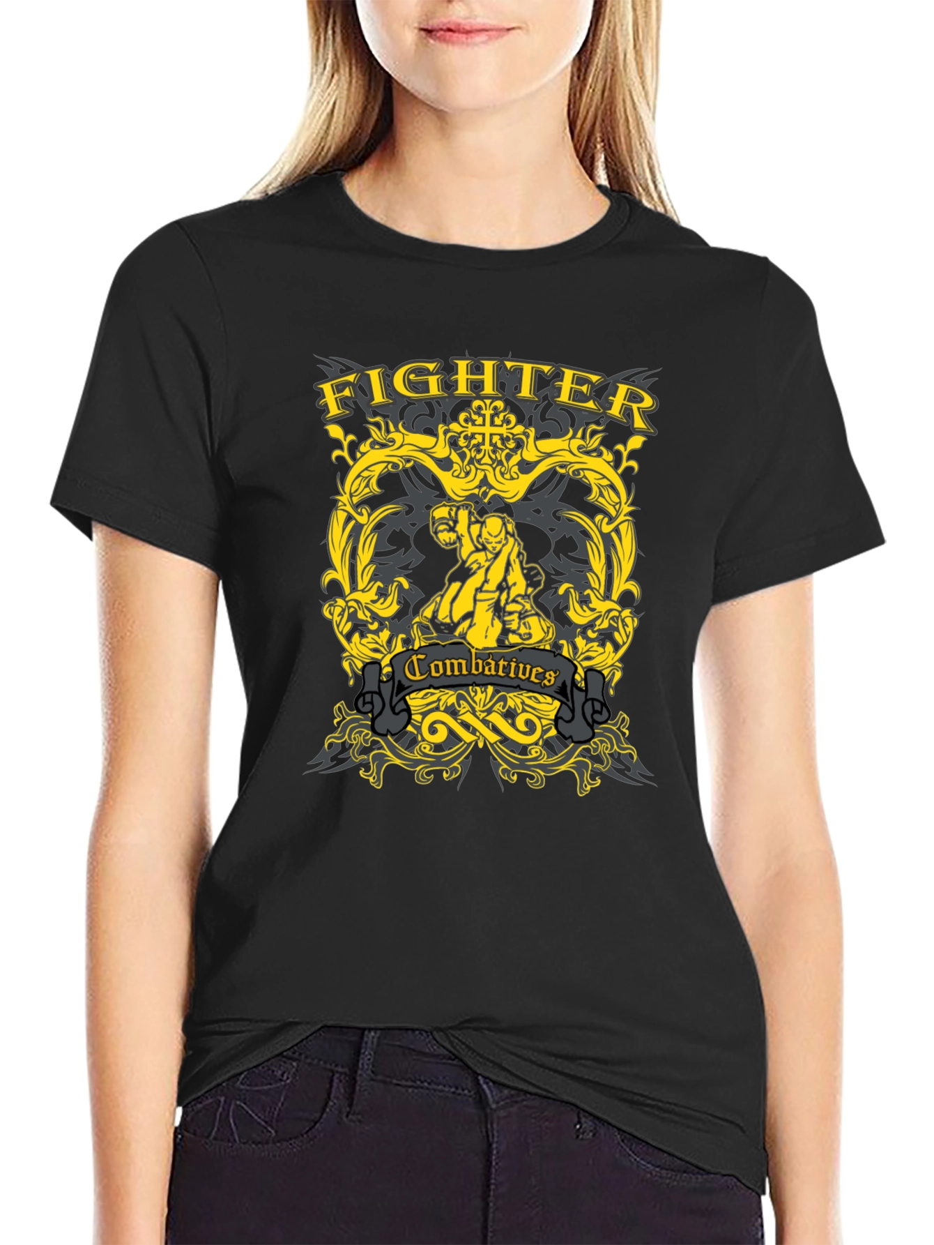 Fighter Combat T-Shirt - Martial Arts Inspired Design