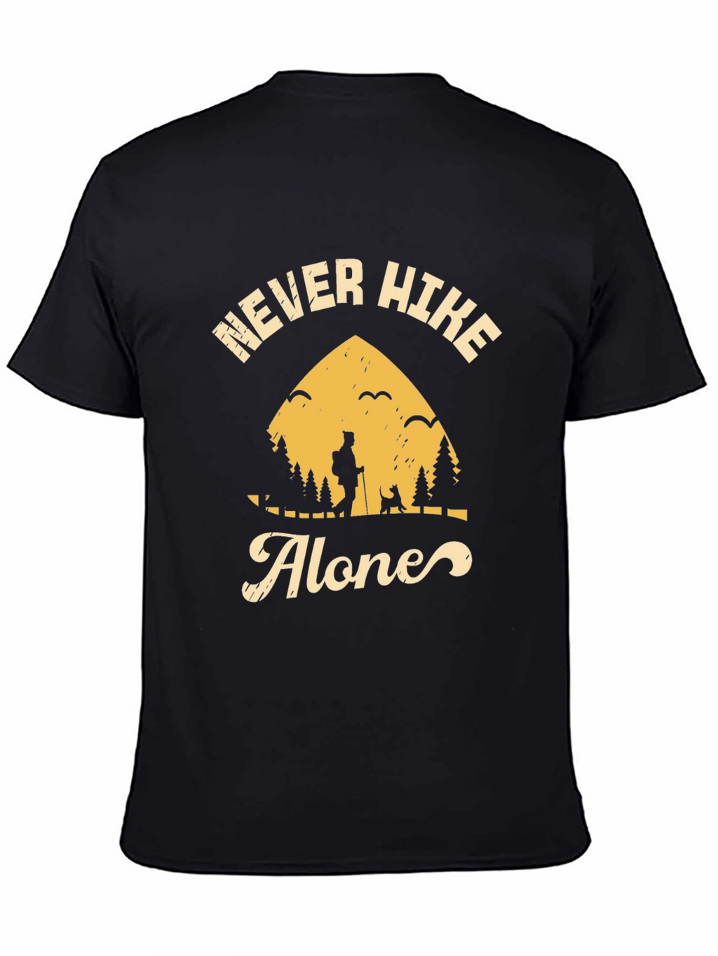 Never Hike Alone Graphic Tee - Adventure Awaits!