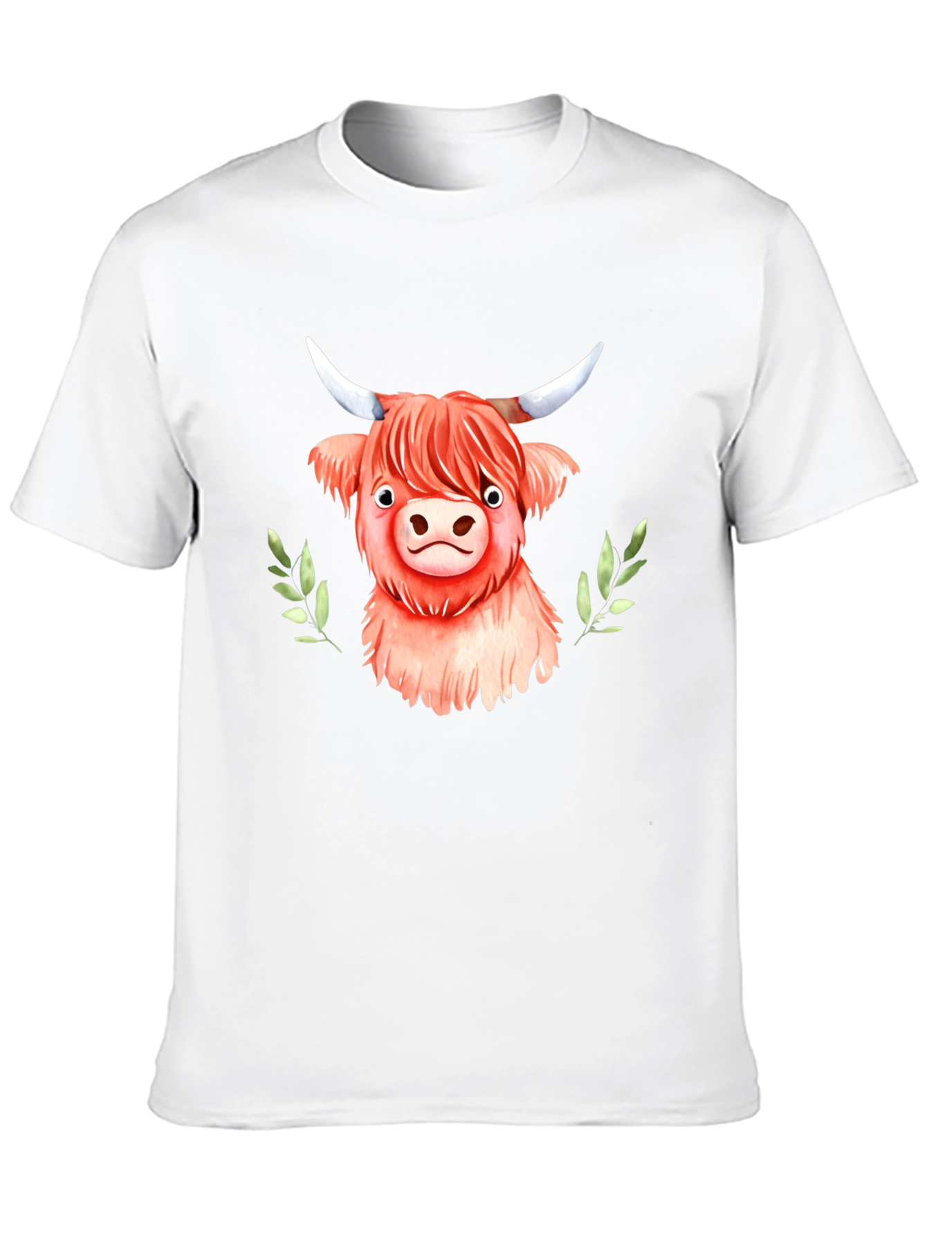 Highland Cow Graphic Tee - Cute Animal Shirt