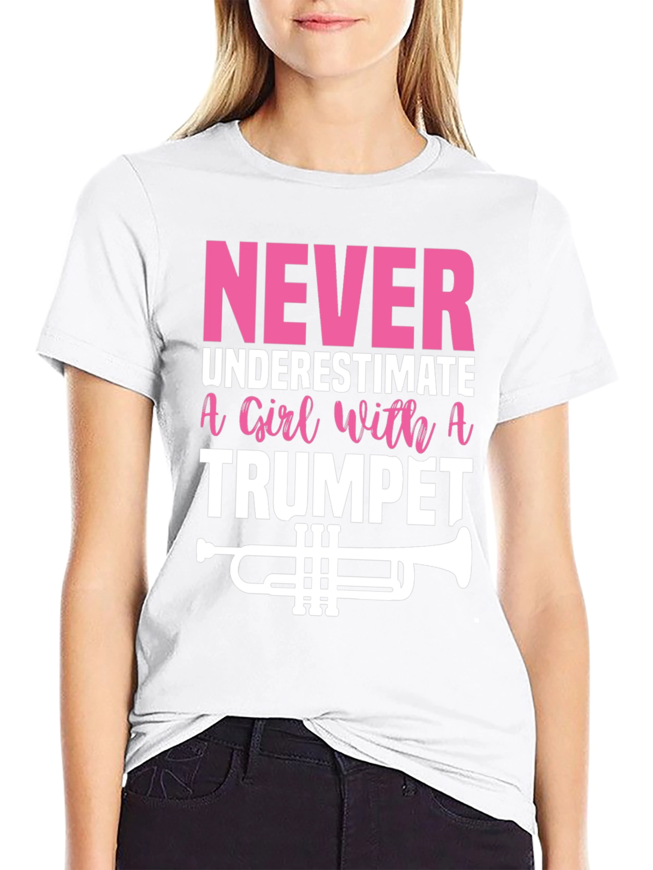 Never Underestimate Trumpet Player Graphic Tee