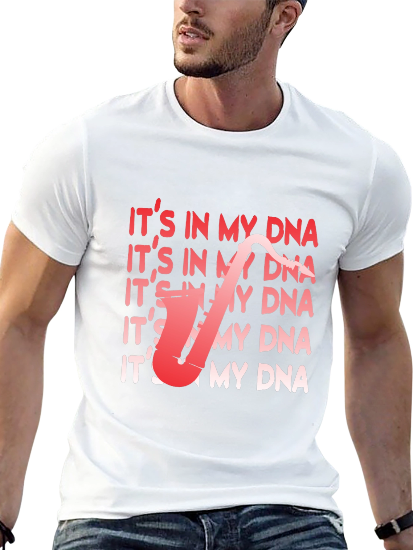 Its In My DNA Saxophone T-Shirt - Musician Tee