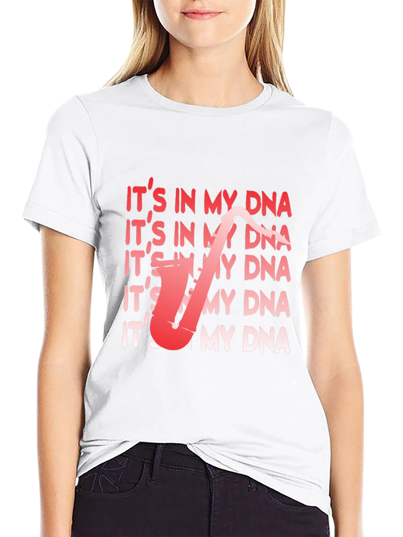 Its In My DNA Saxophone T-Shirt - Musician Tee
