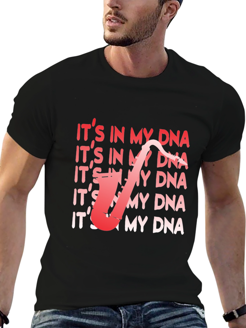 Its In My DNA Saxophone T-Shirt - Musician Tee