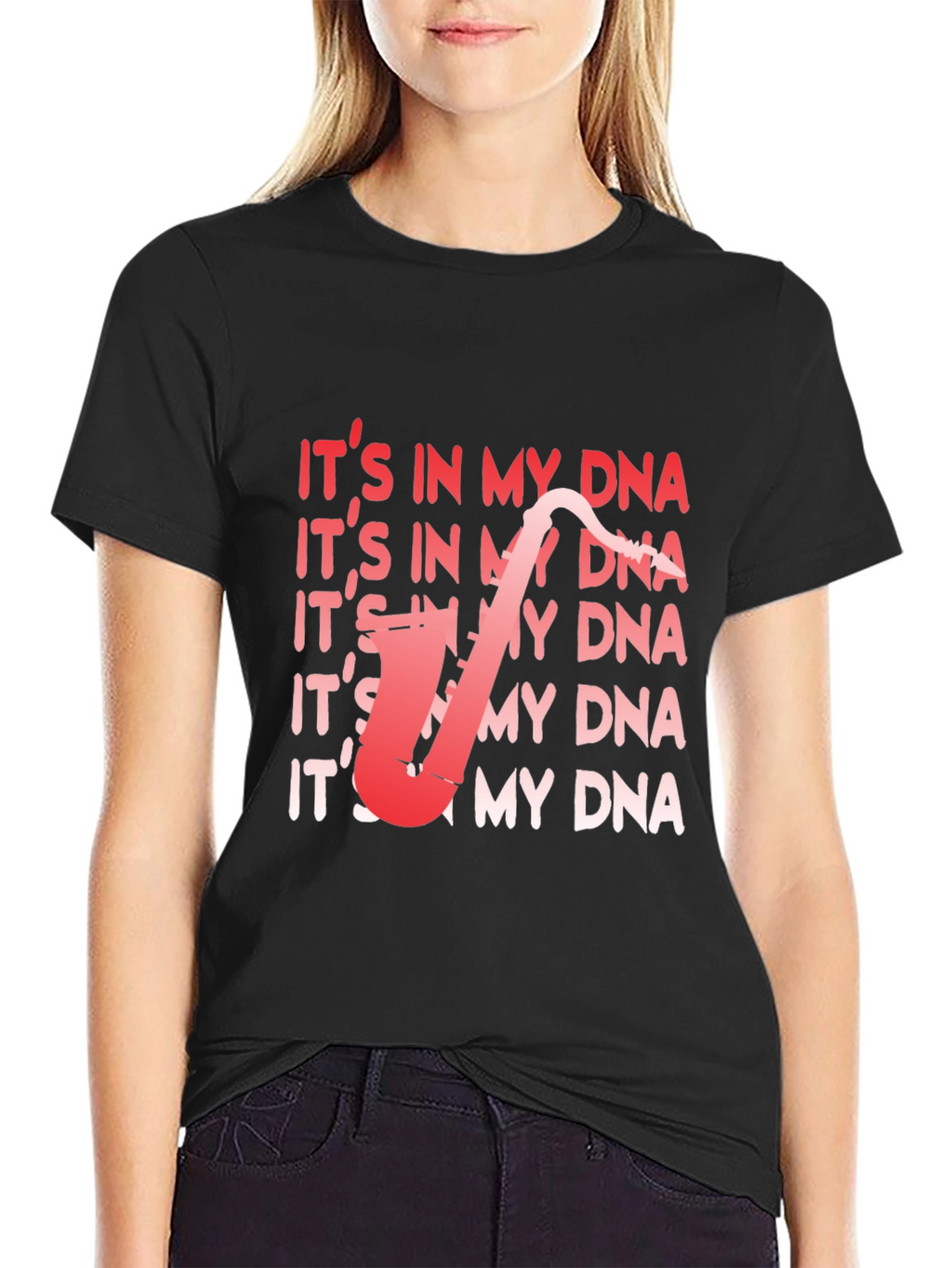 Its In My DNA Saxophone T-Shirt - Musician Tee