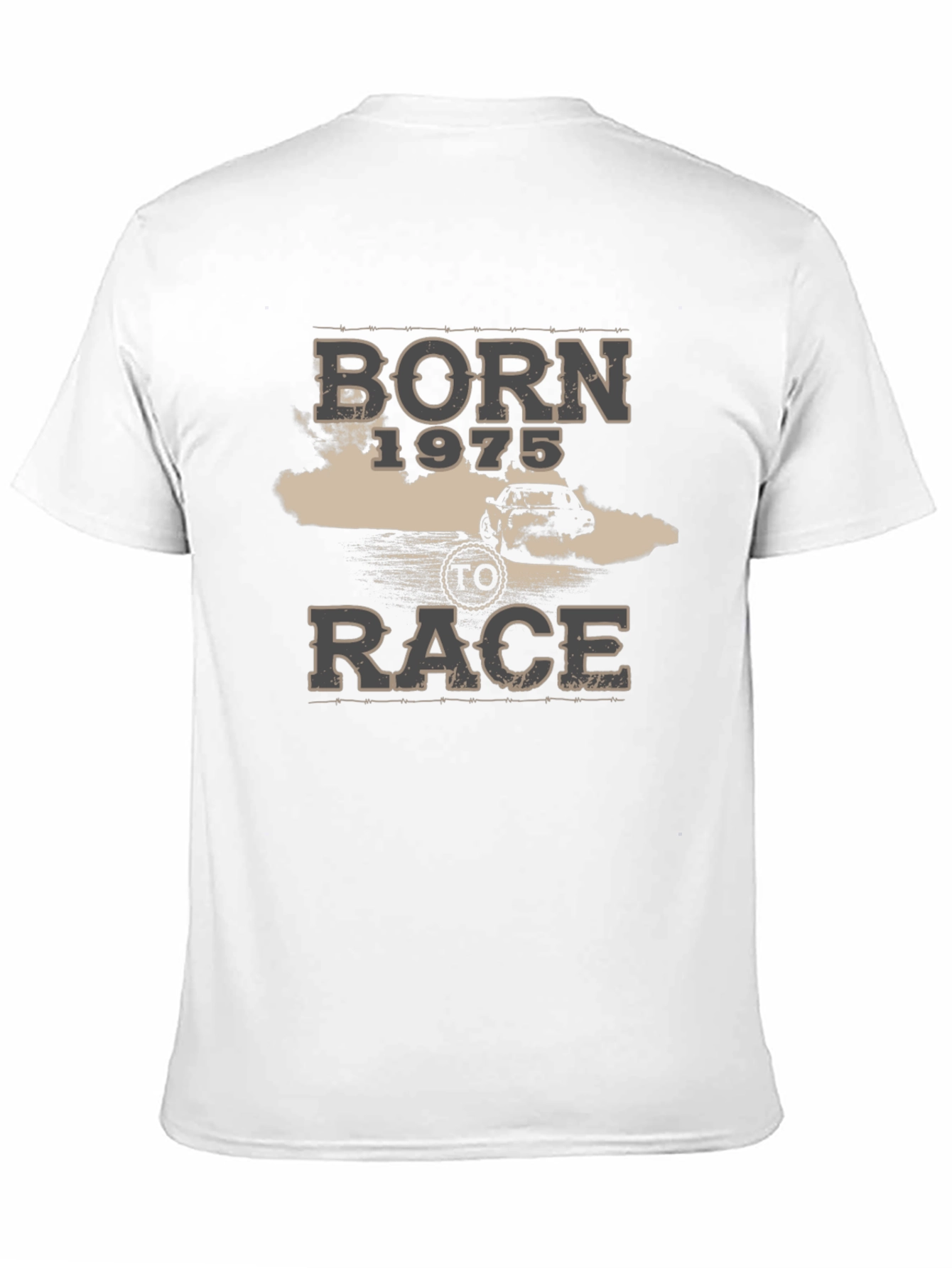 Born 1975 To Race Black T-Shirt