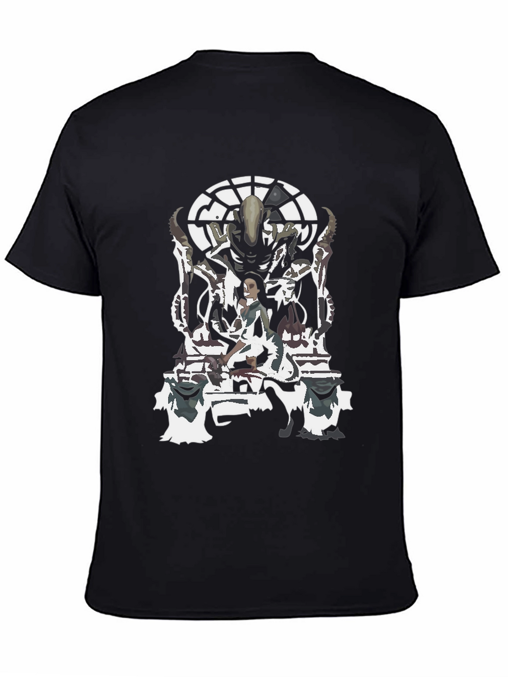 Alien vs Ripley Graphic T-Shirt - Black Cotton Tee