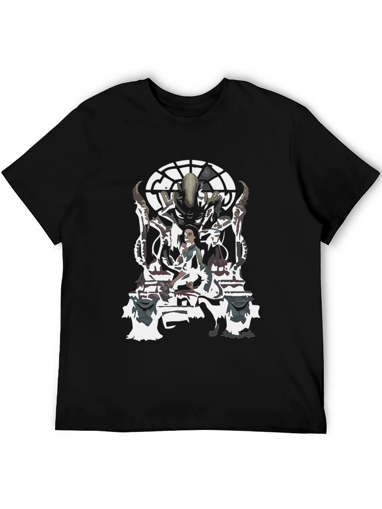 Alien vs Ripley Graphic T-Shirt - Black Cotton Tee