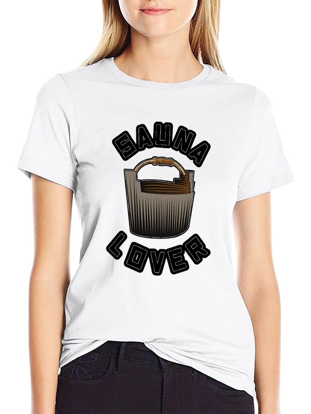 Sauna Lover Black Graphic Tee