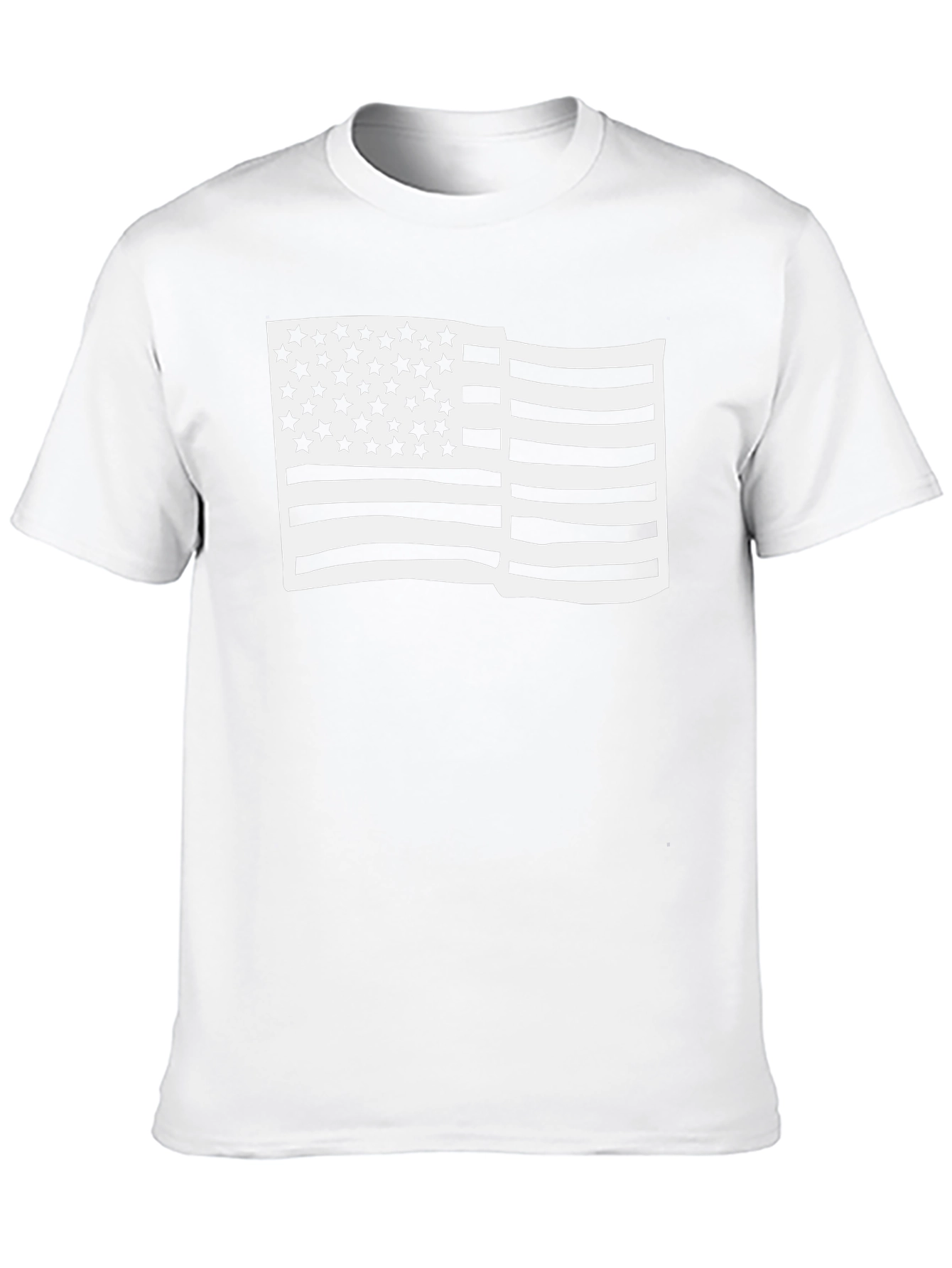 American Flag Graphic Tee - Black