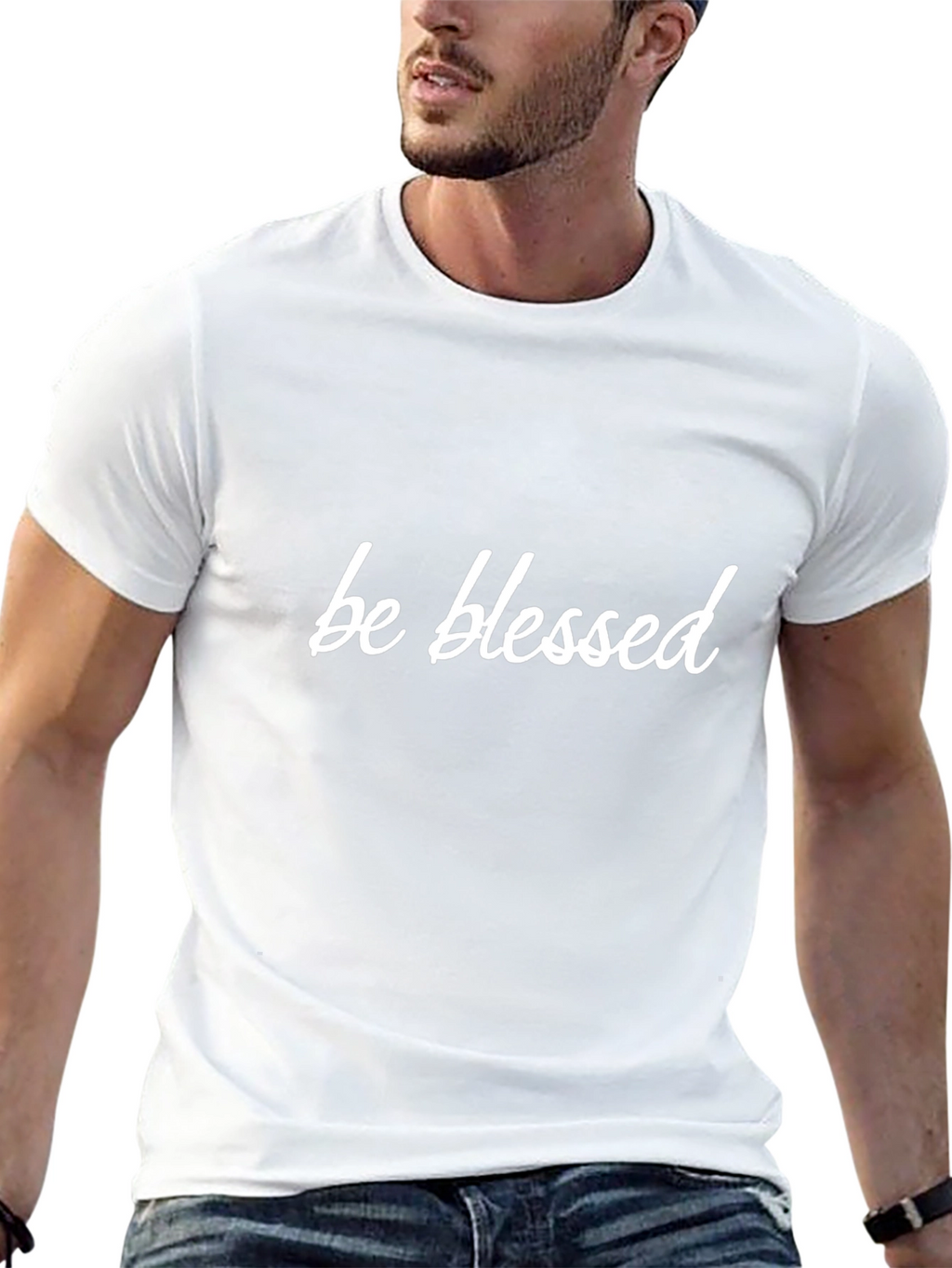 Be Blessed Black Tee - Stylish & Comfortable