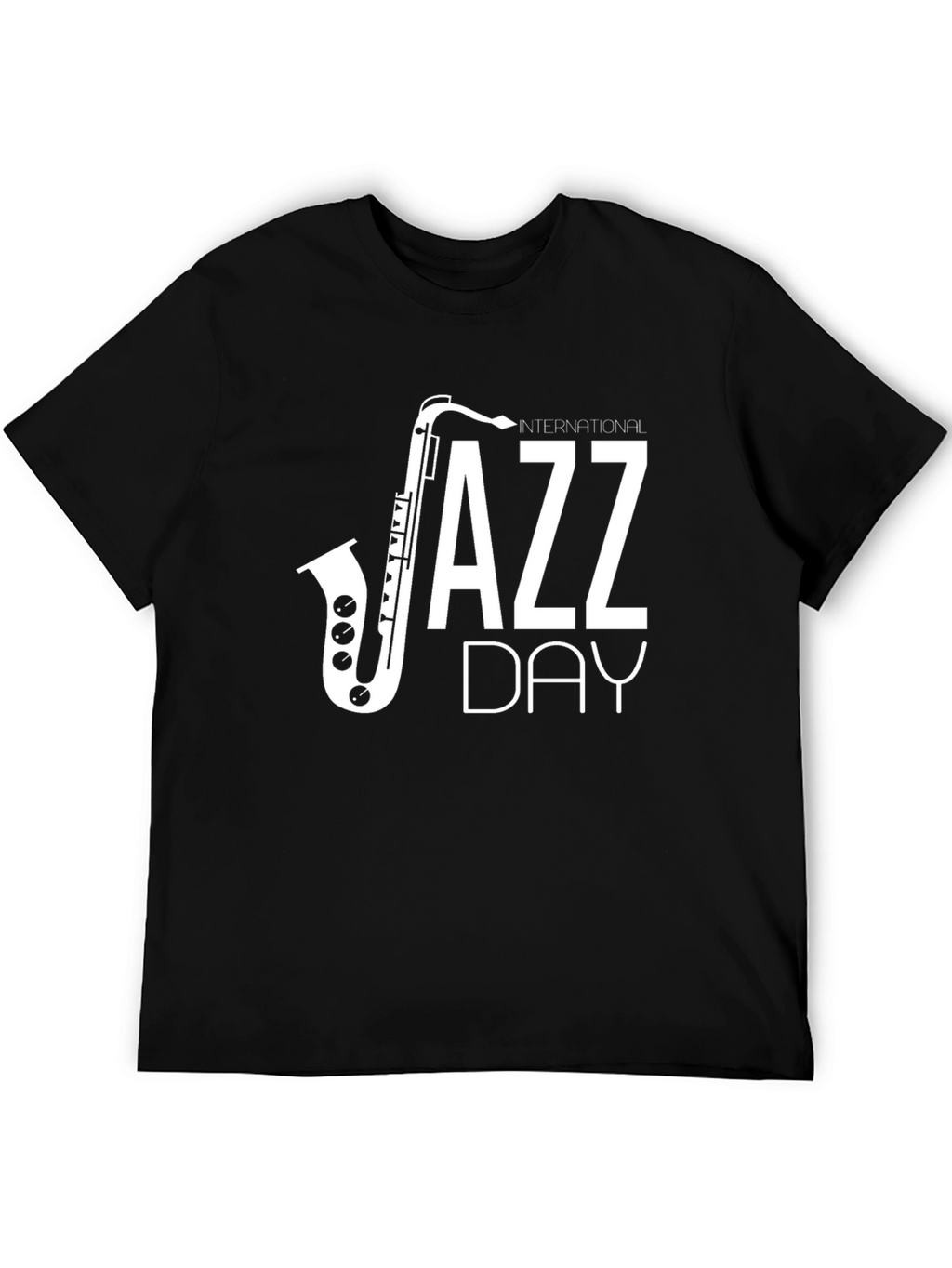 International Jazz Day Black Graphic T-Shirt