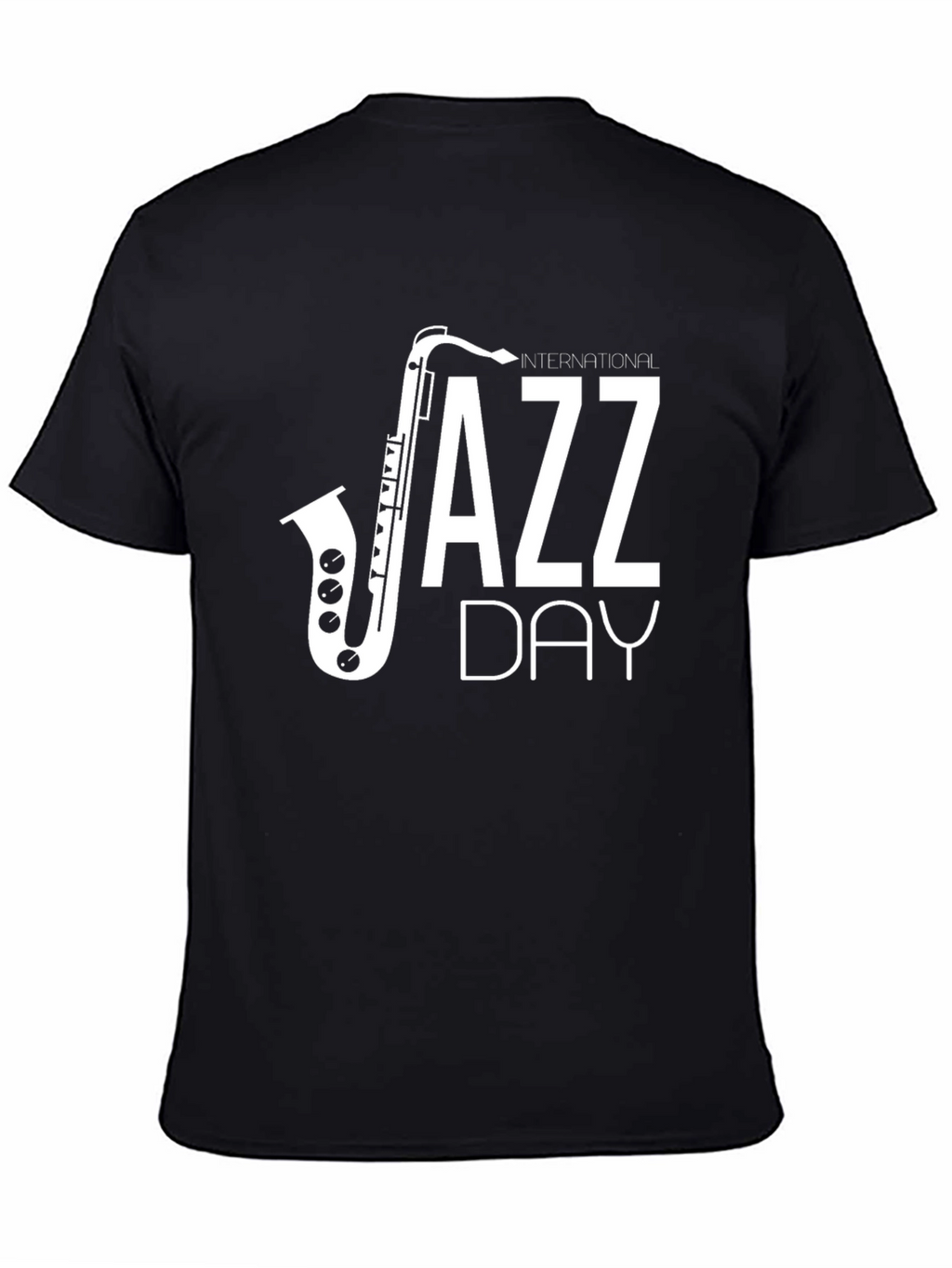International Jazz Day Black Graphic T-Shirt