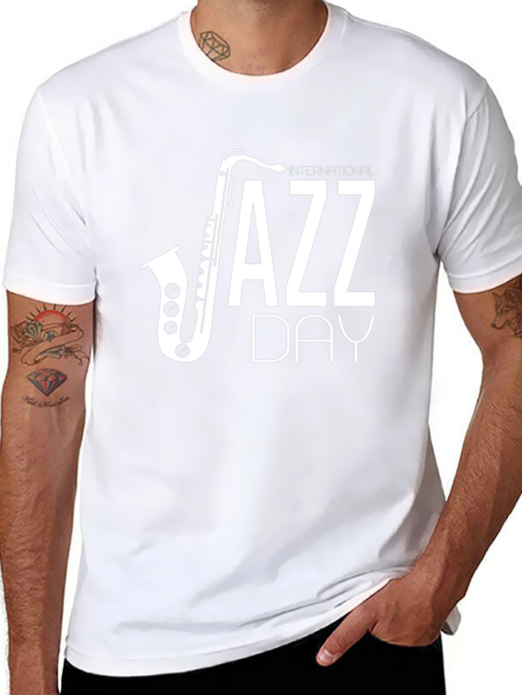 International Jazz Day Black Graphic T-Shirt