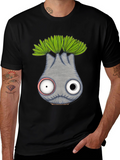 Whimsical Eyeball Plant Creature Graphic Tee