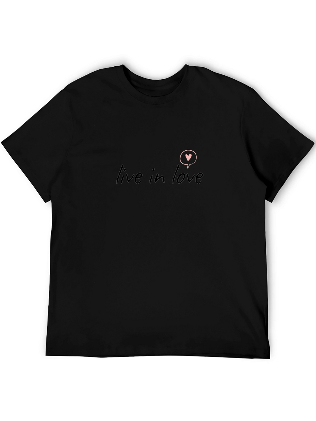 Live in Love Graphic Tee - Black