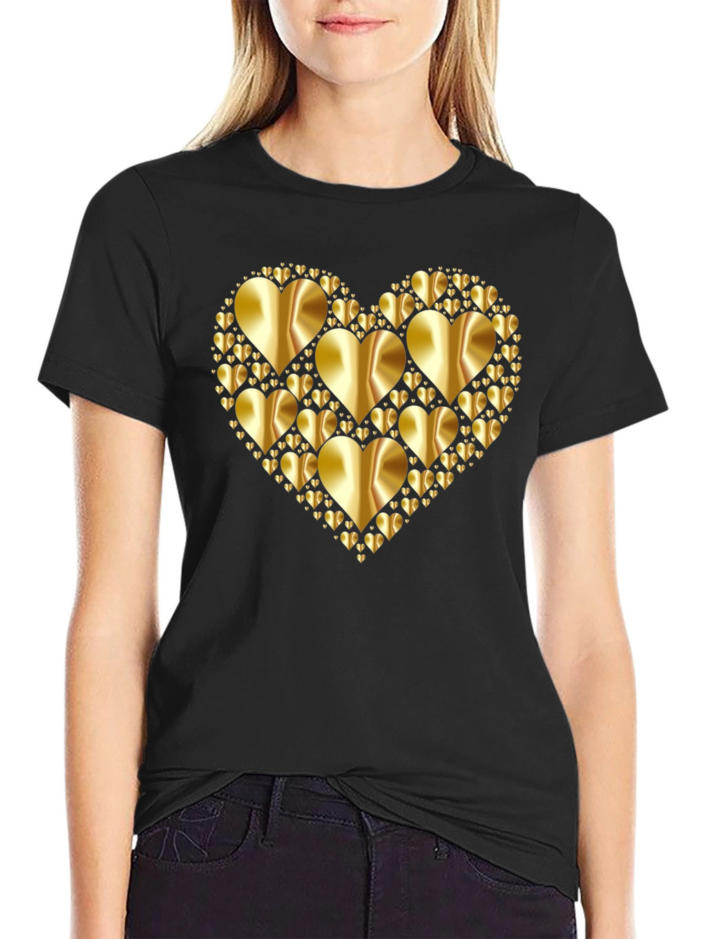 Heart of Gold Graphic Tee - Mens Black T-Shirt