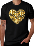 Heart of Gold Graphic Tee - Mens Black T-Shirt