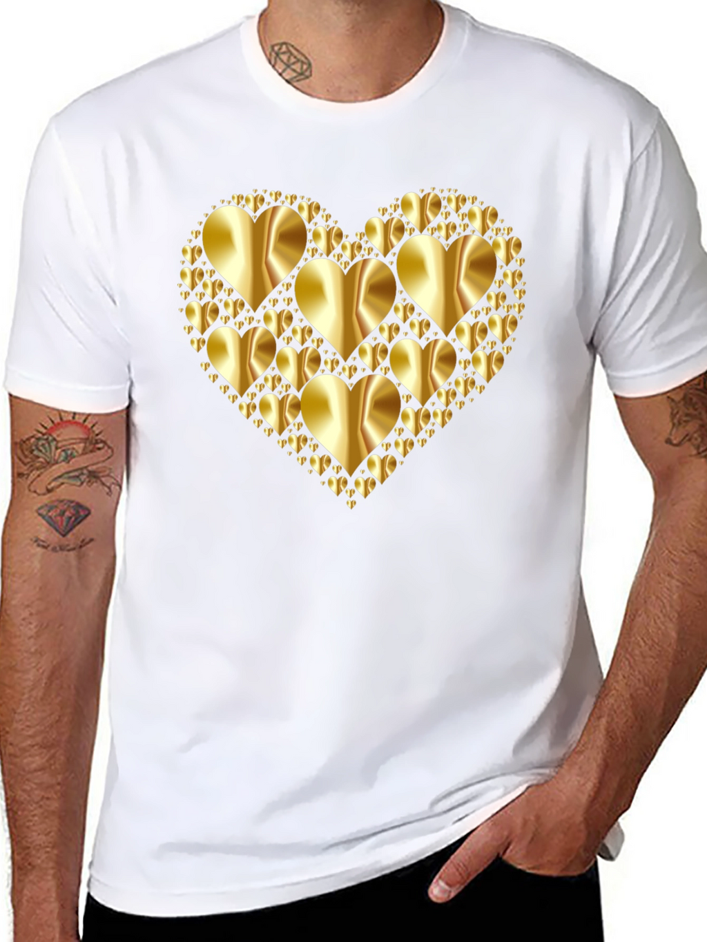 Heart of Gold Graphic Tee - Mens Black T-Shirt