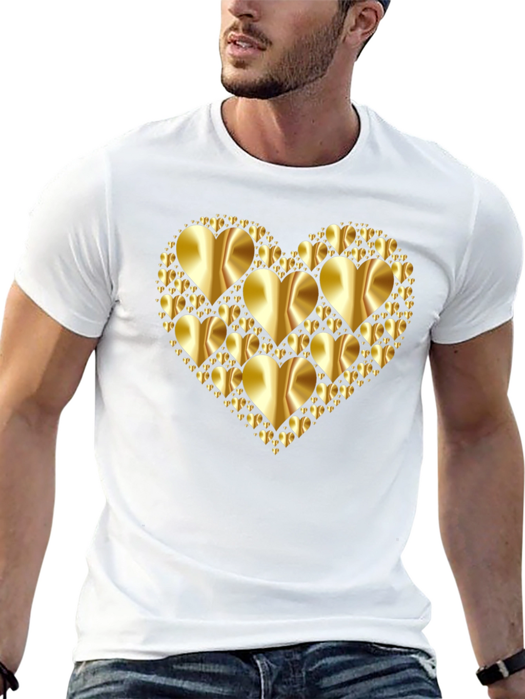 Heart of Gold Graphic Tee - Mens Black T-Shirt