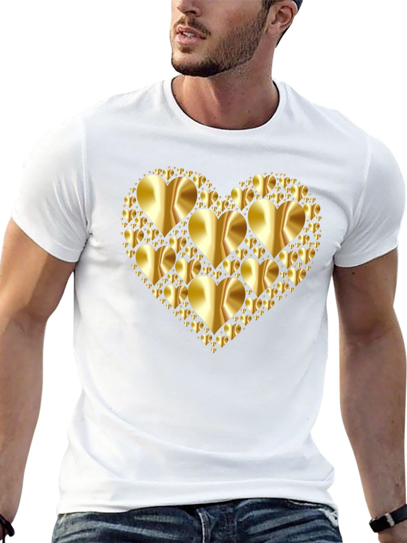 Heart of Gold Graphic Tee - Mens Black T-Shirt