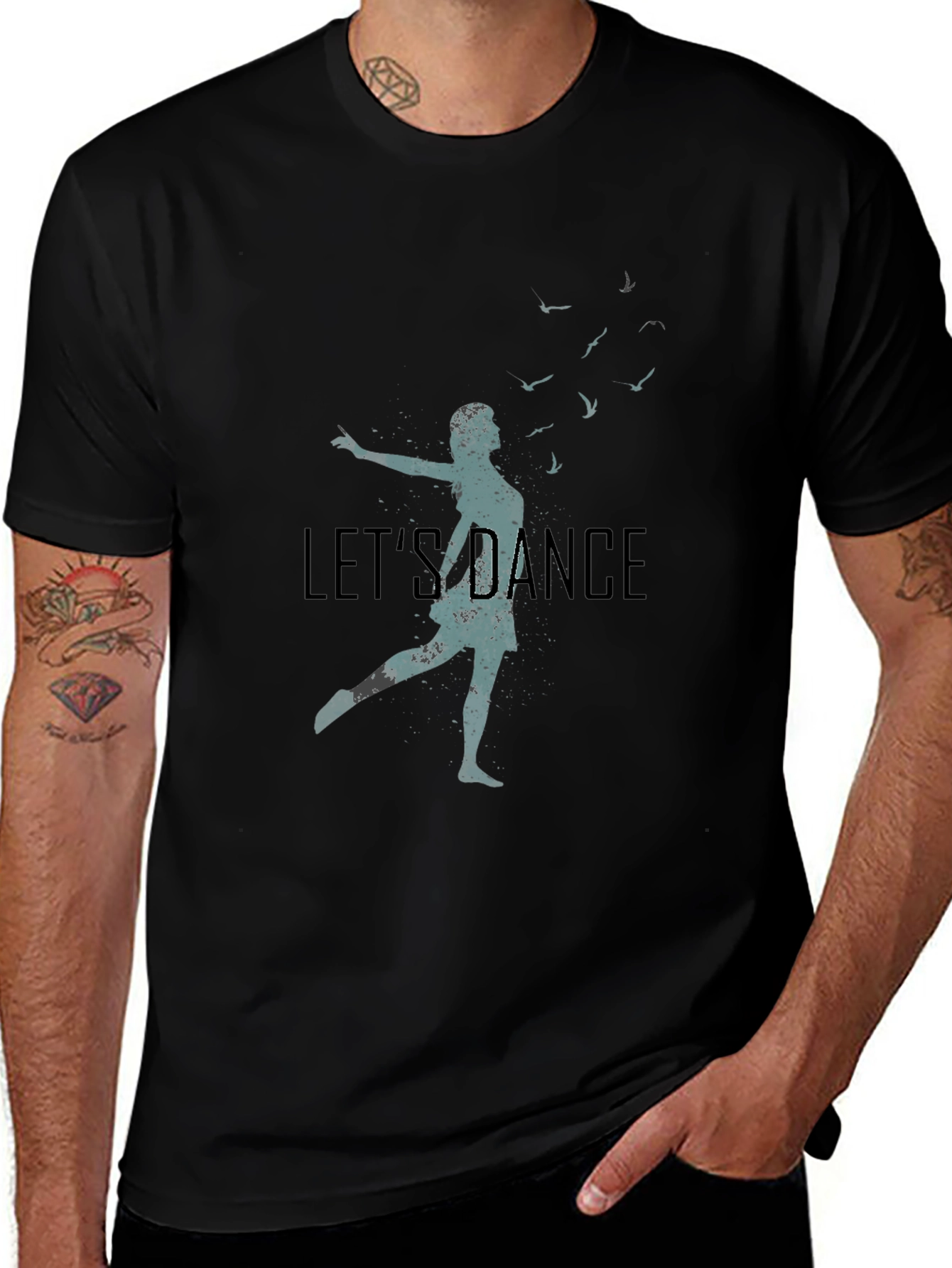 Lets Dance Graphic Tee - Black
