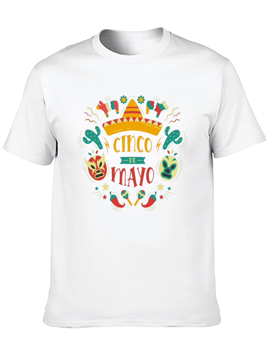 Cinco de Mayo T-Shirt - Black Cotton Graphic Tee