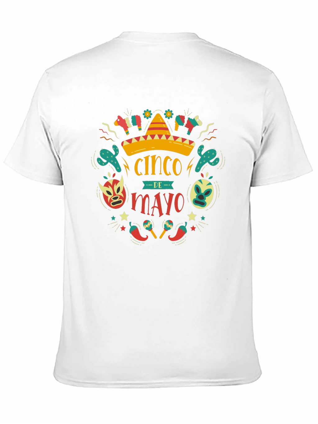 Cinco de Mayo T-Shirt - Black Cotton Graphic Tee