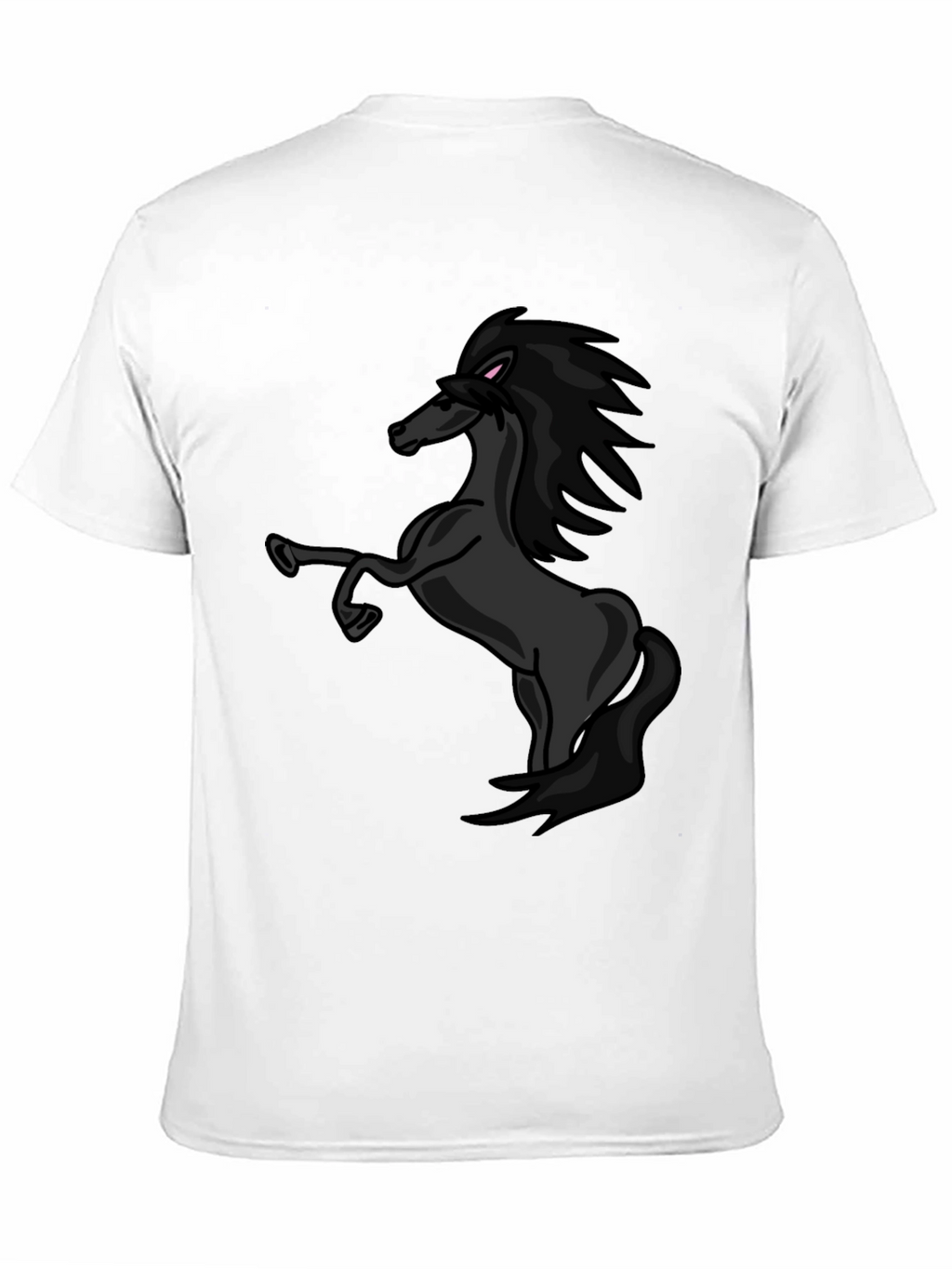 Black Horse Graphic Tee - Stylish Mens T-Shirt