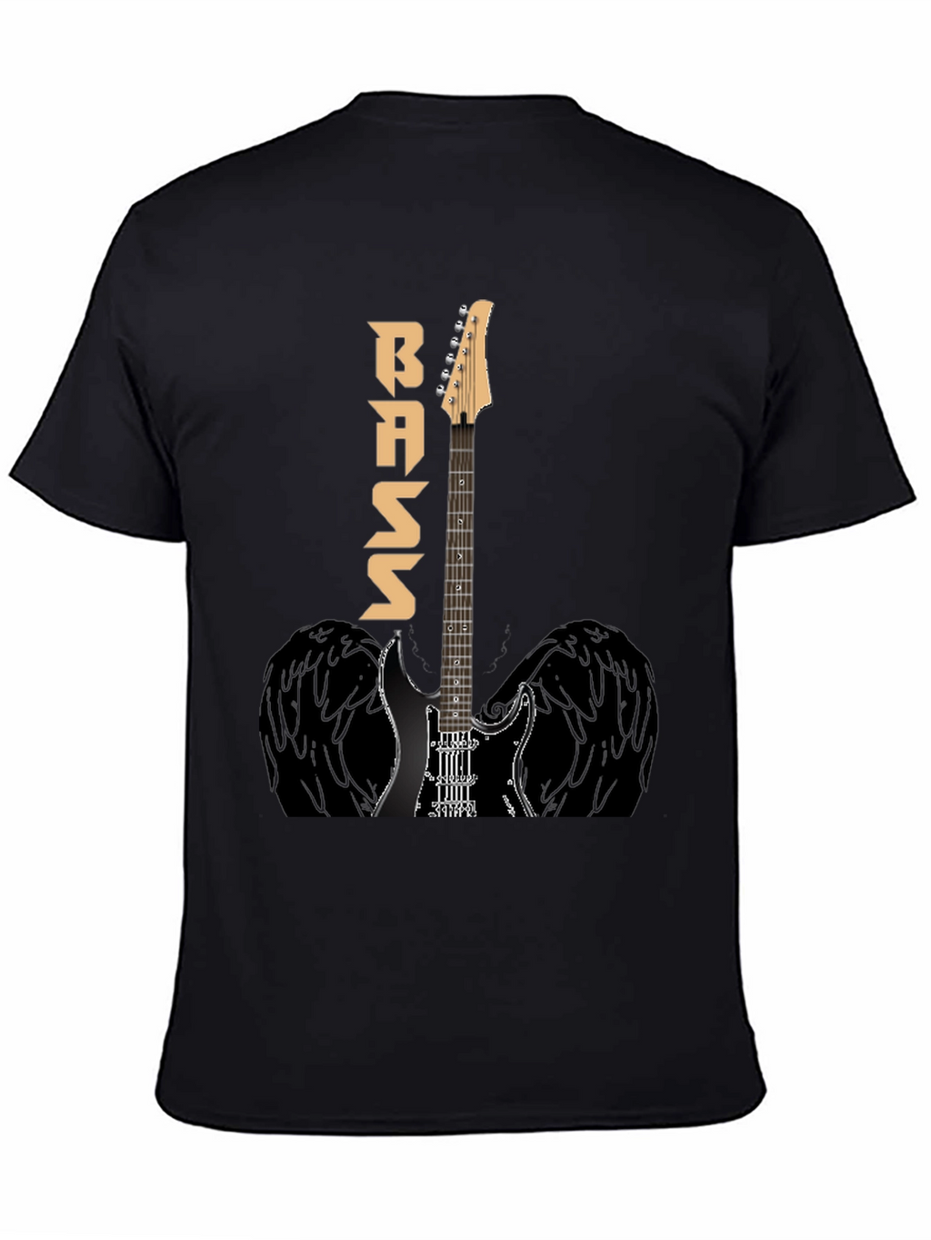Bass Guitar Winged T-Shirt - Music Lover Tee