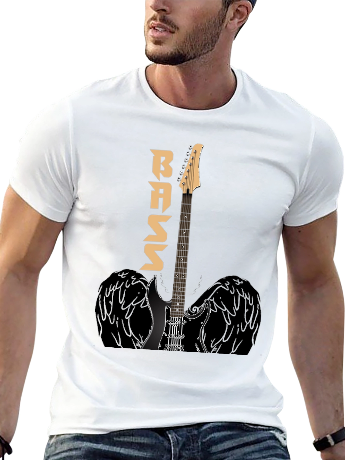 Bass Guitar Winged T-Shirt - Music Lover Tee