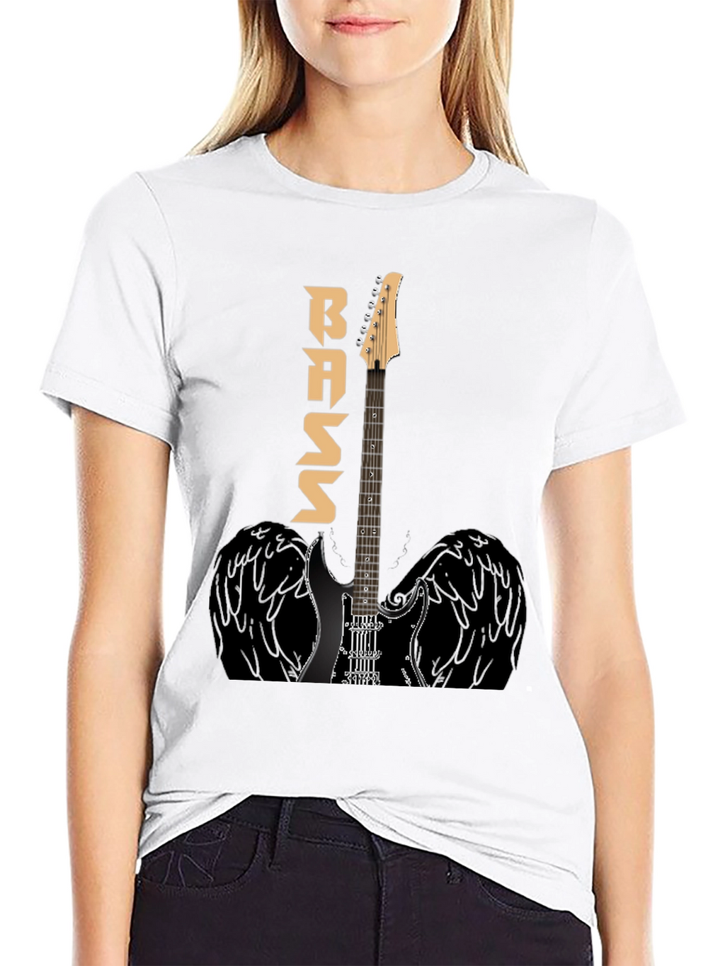 Bass Guitar Winged T-Shirt - Music Lover Tee
