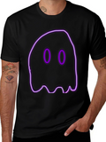 Neon Ghost Graphic Tee - Spooky Style
