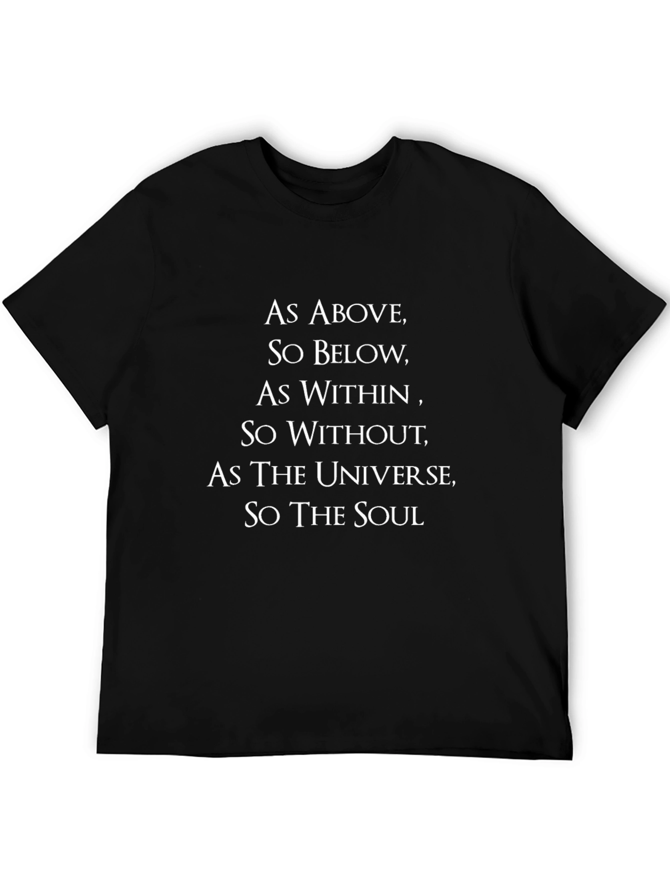 As Above So Below Graphic Tee - Unisex Black T-Shirt