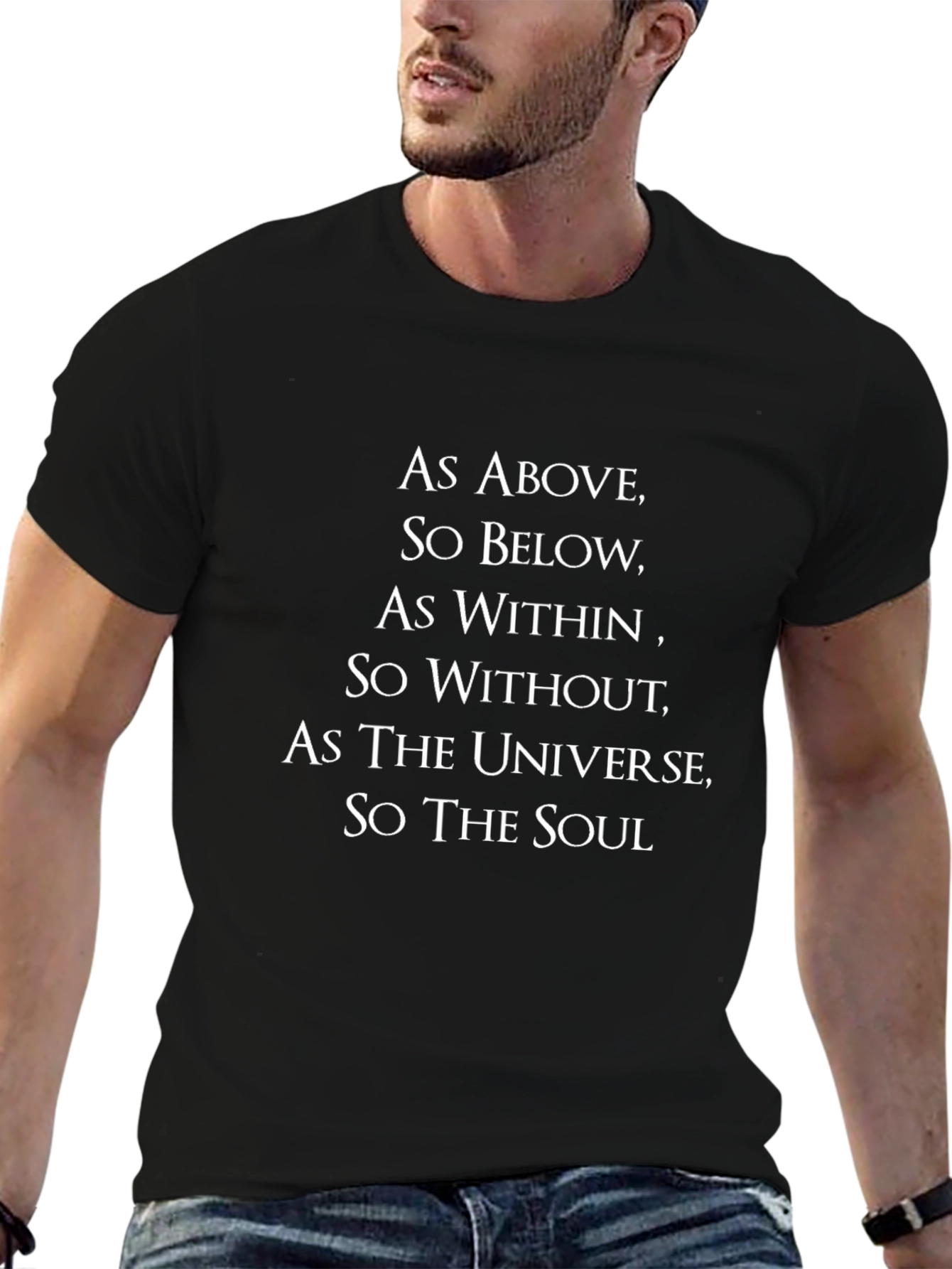 As Above So Below Graphic Tee - Unisex Black T-Shirt