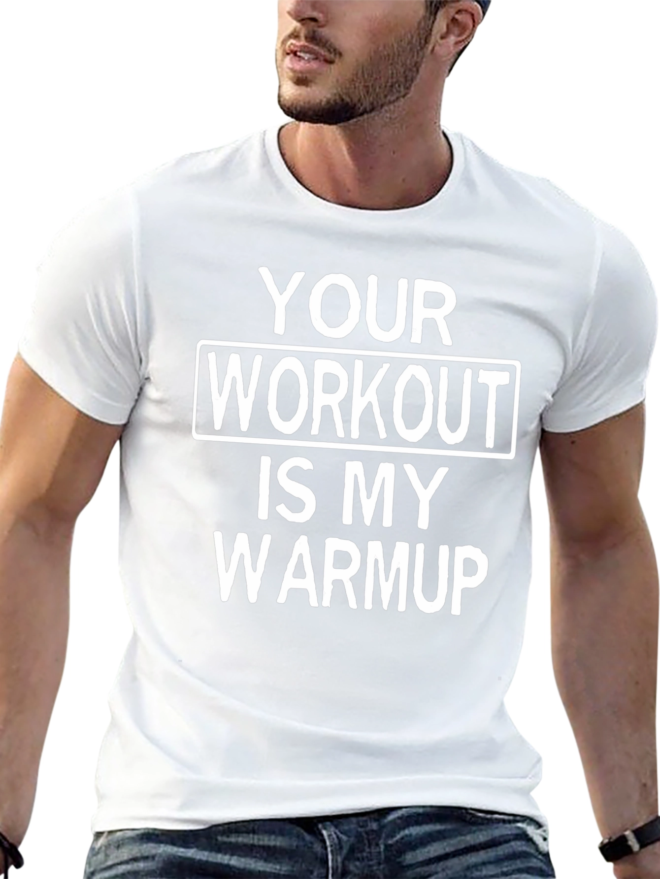Workout Warmup Graphic Tee - Black