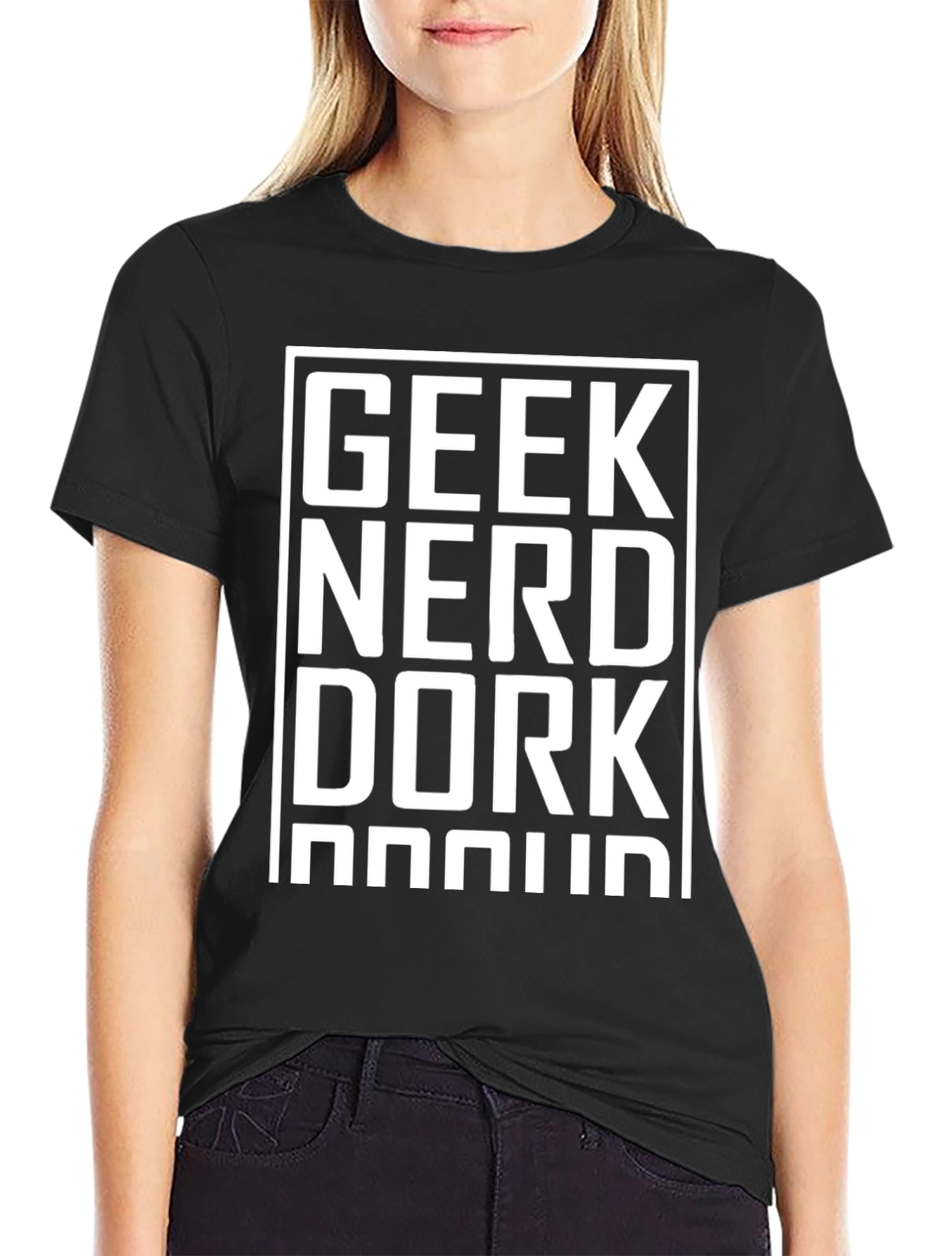 Geek Nerd Dork Proud Black T-Shirt