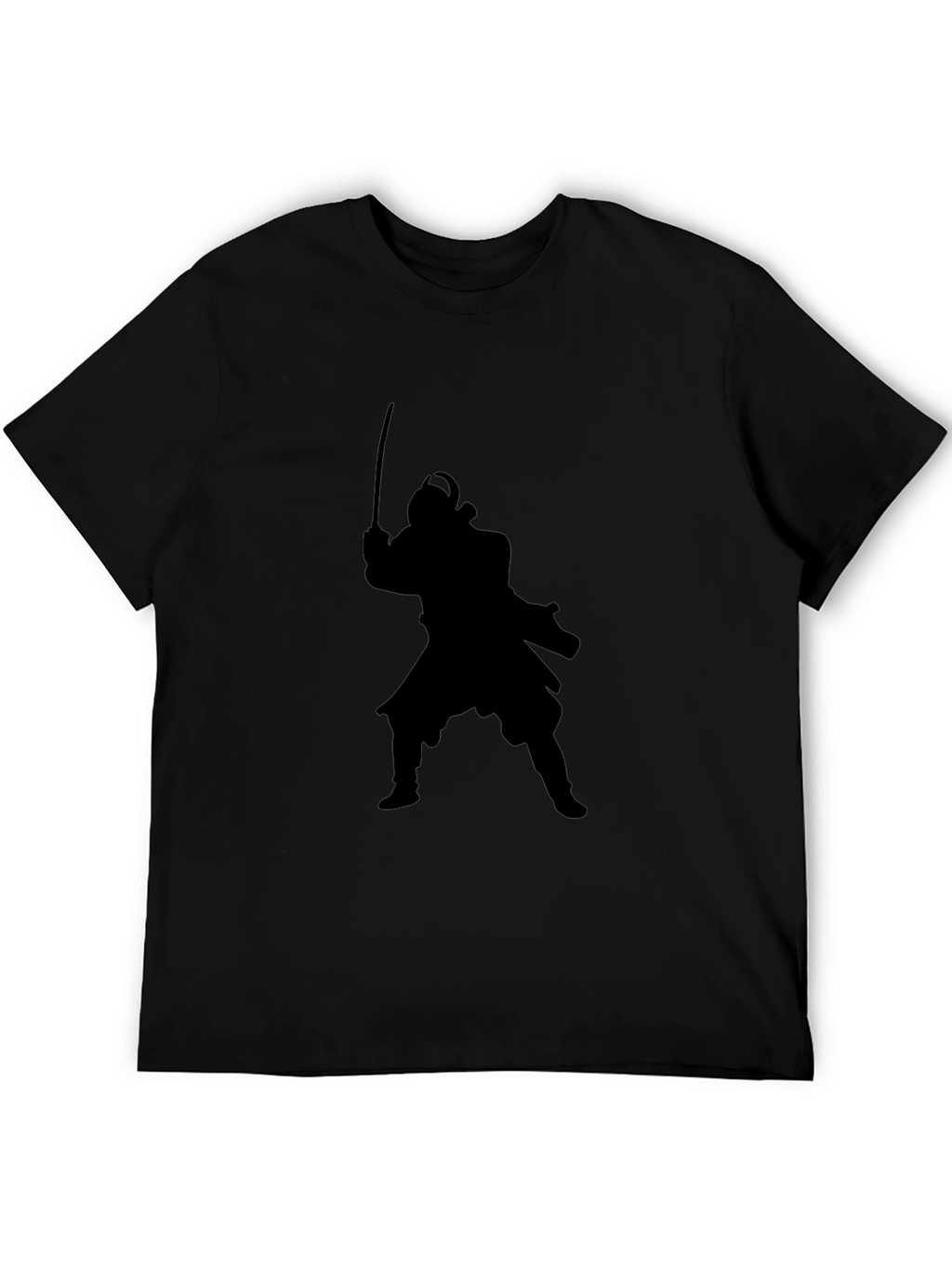 Samurai Silhouette Black T-Shirt