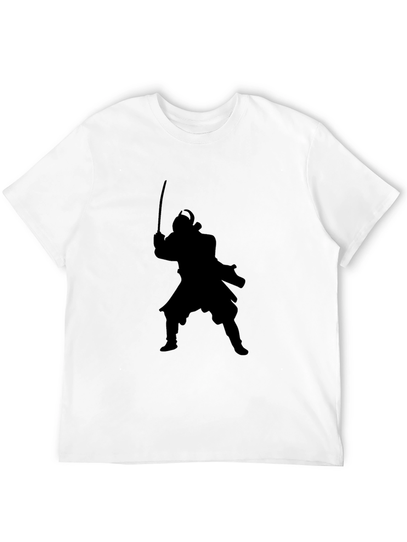 Samurai Silhouette Black T-Shirt