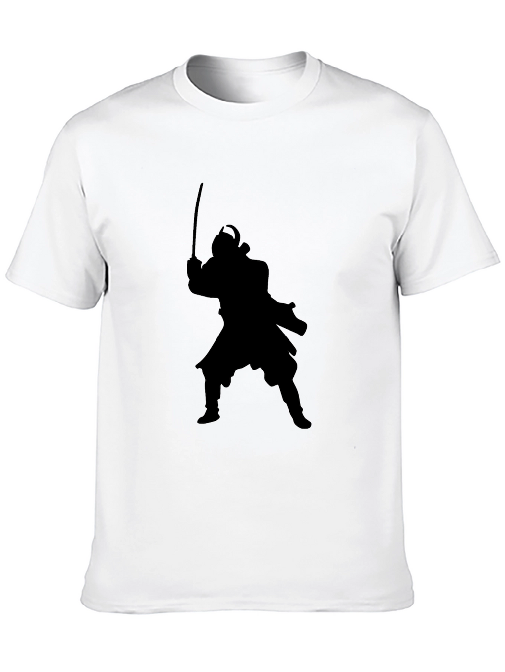 Samurai Silhouette Black T-Shirt