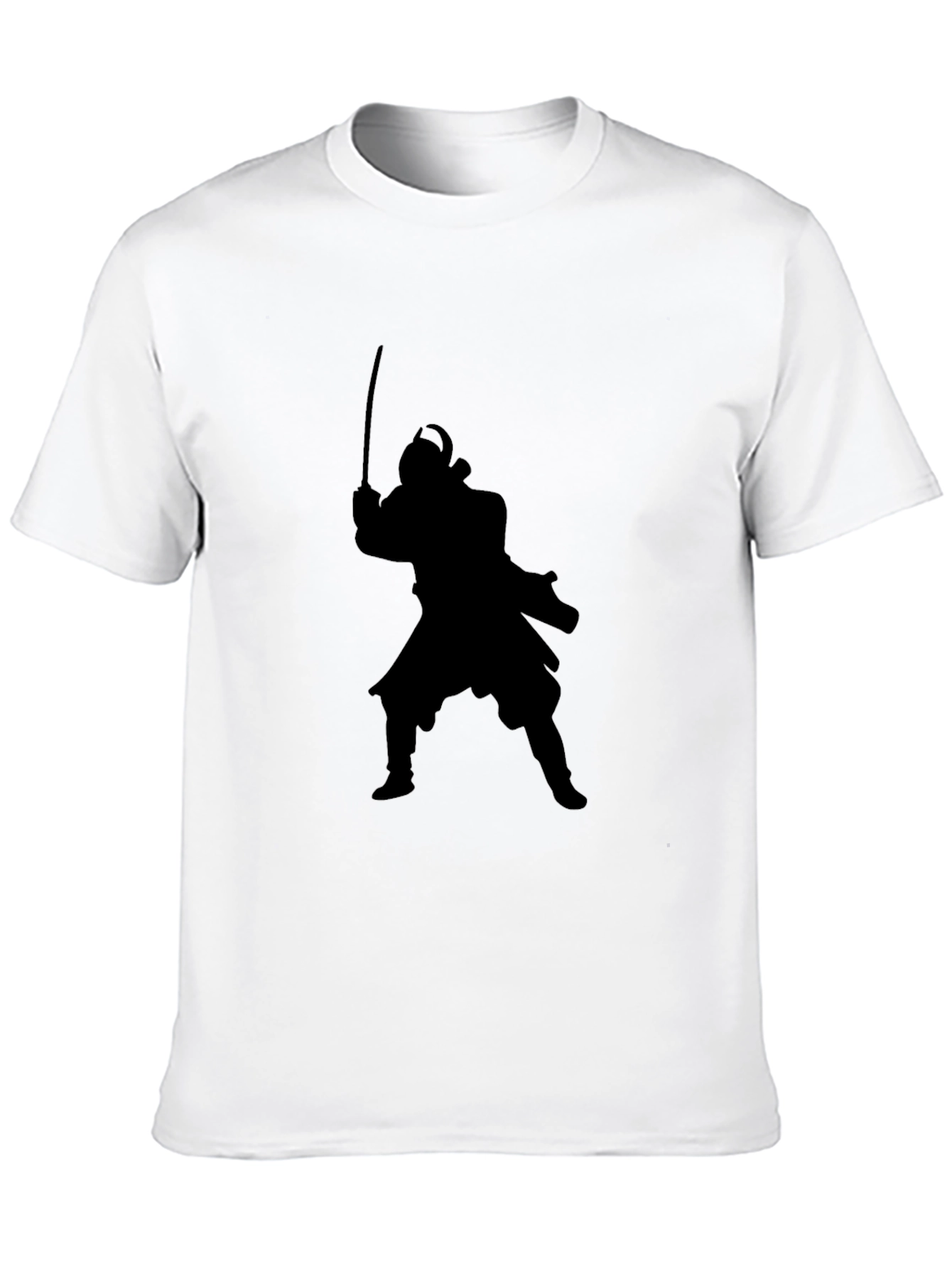 Samurai Silhouette Black T-Shirt