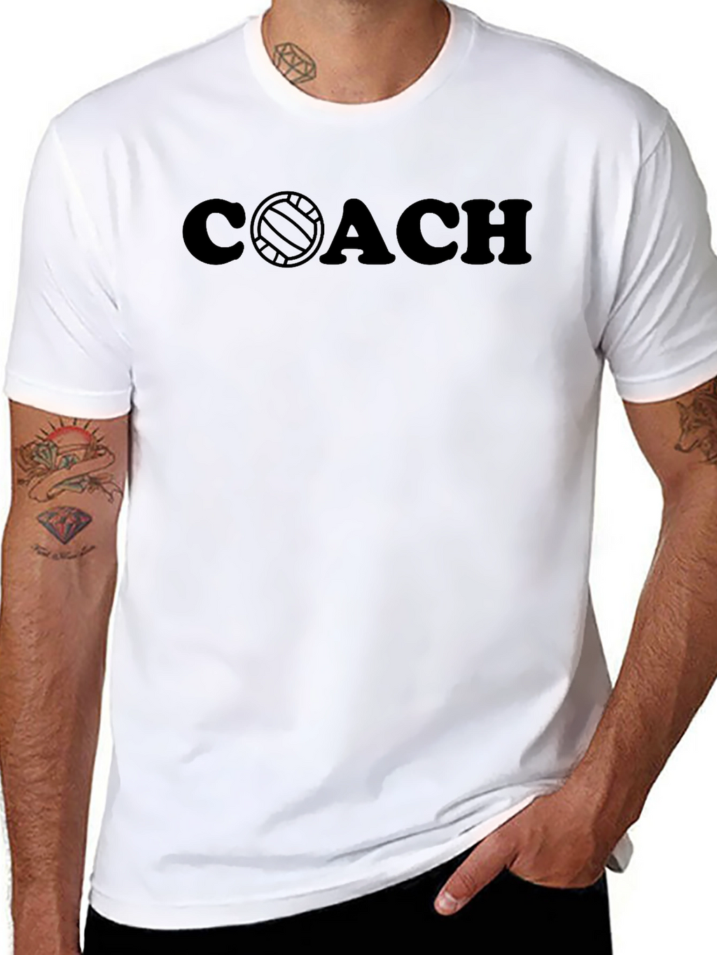 Coach Volleyball T-Shirt - Black