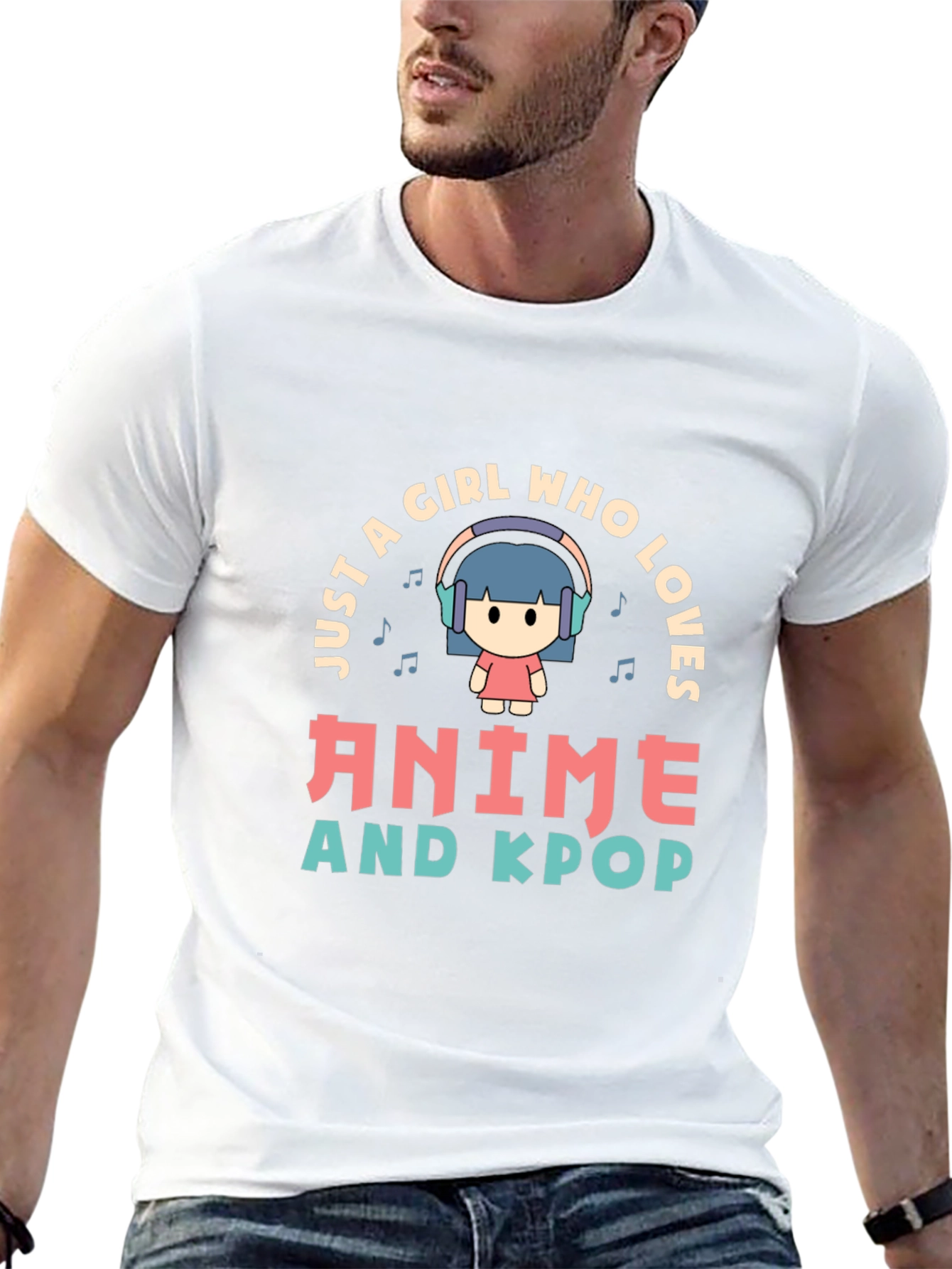 Anime & Kpop Lover T-Shirt - Cute Girl Design