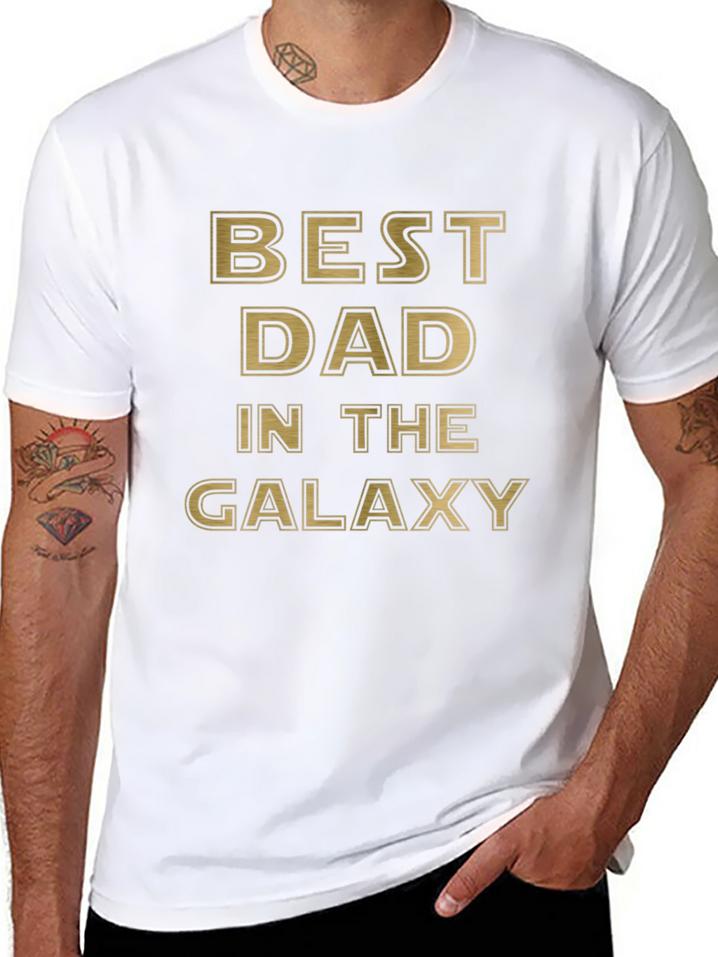 Best Dad In The Galaxy Novelty T-Shirt