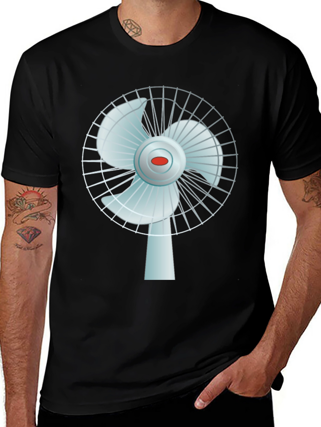 Novelty Fan Graphic T-Shirt