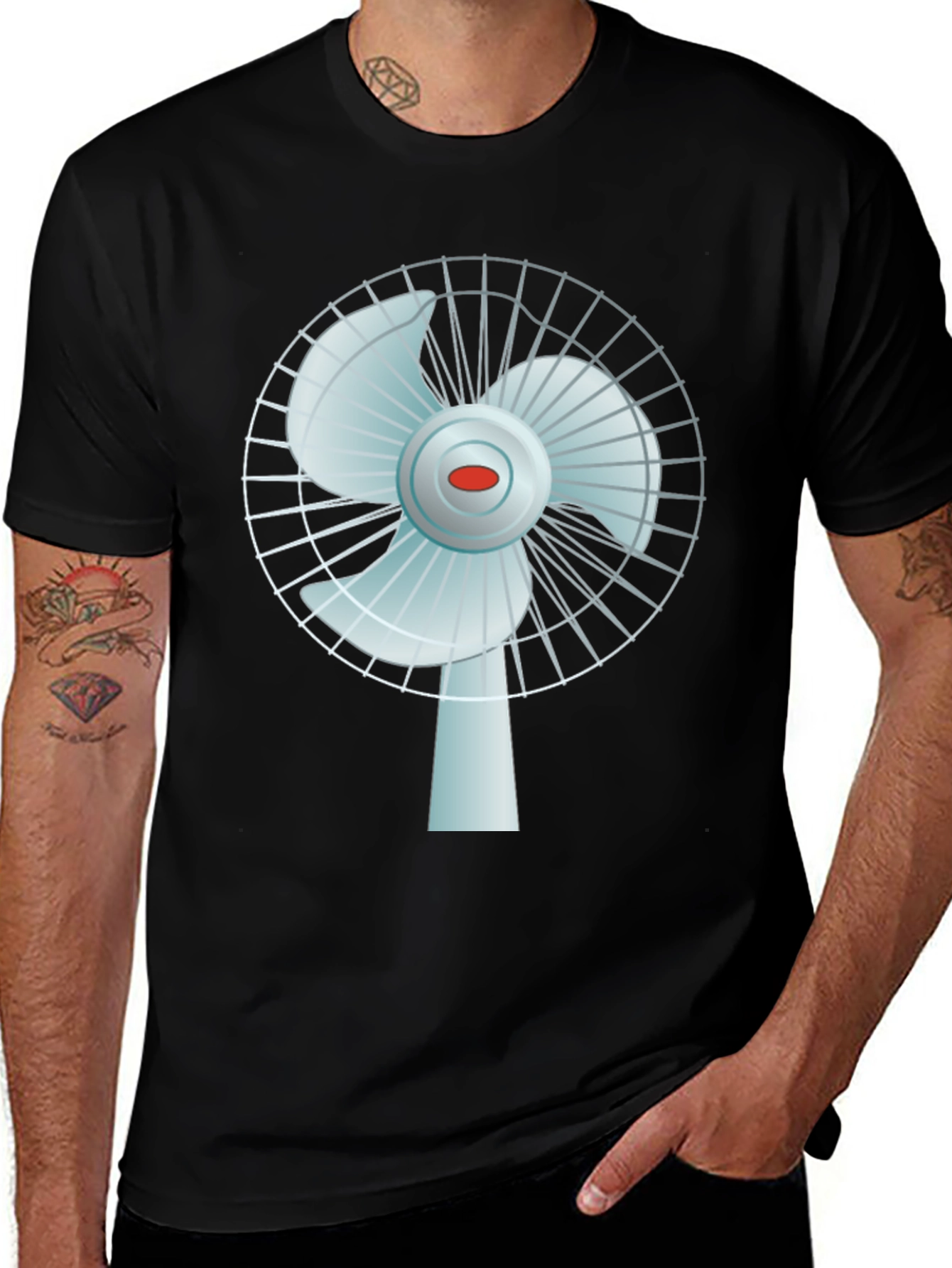 Novelty Fan Graphic T-Shirt