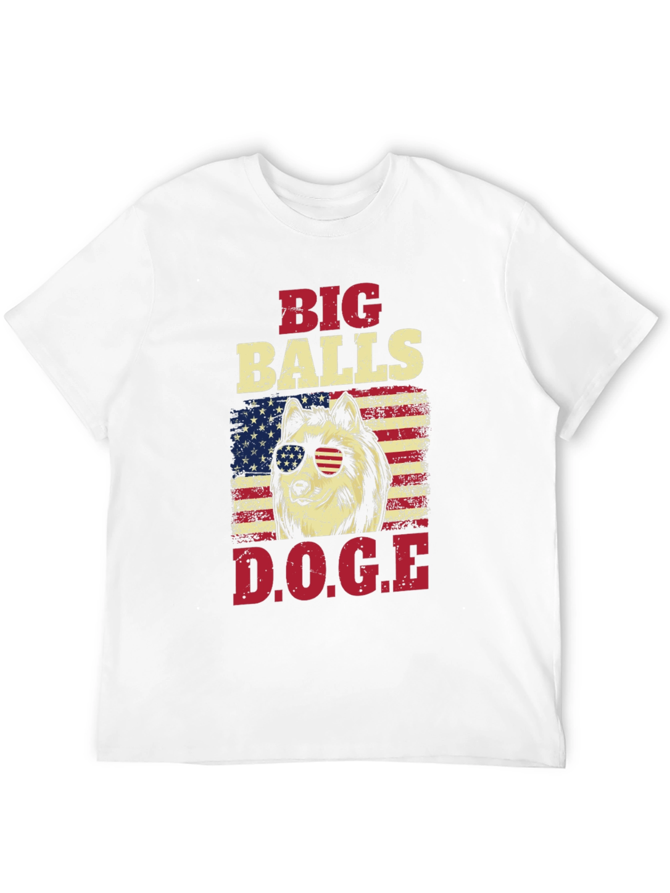 Big Balls DOGE Graphic T-Shirt - Patriotic Design