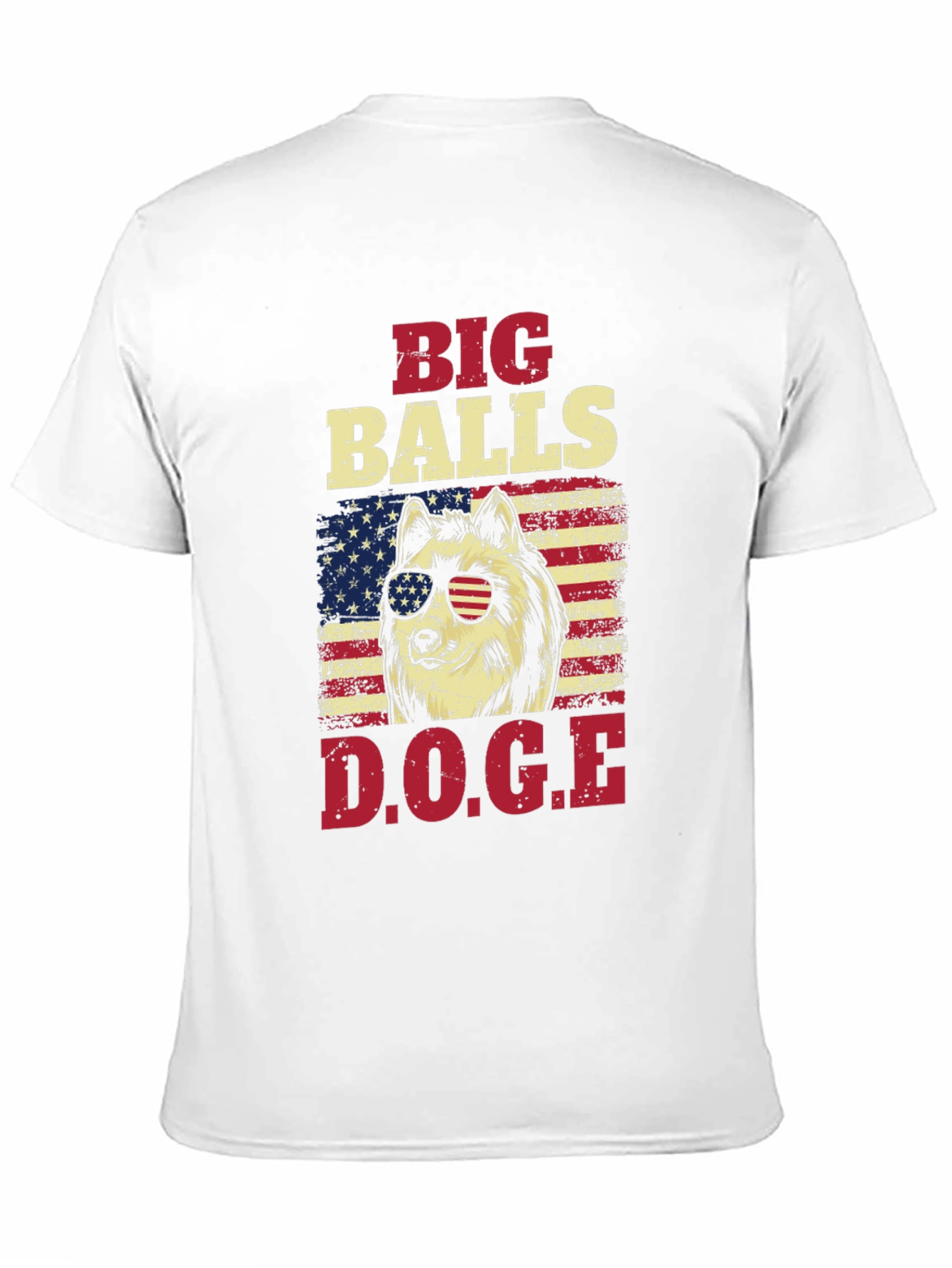 Big Balls DOGE Graphic T-Shirt - Patriotic Design