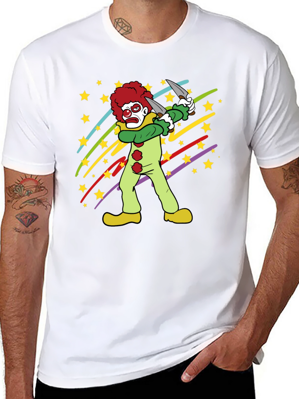 Clown Graphic Tee - Spooky Fun!